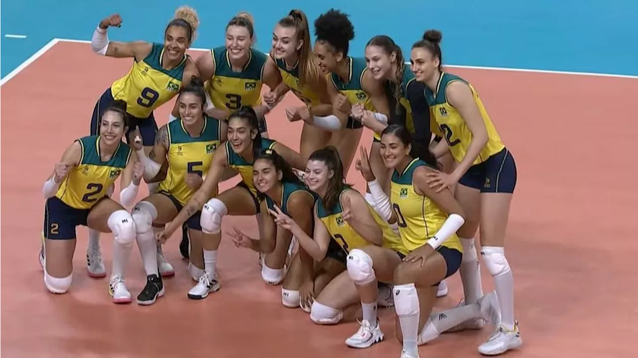 Vôlei feminino: Brasil vence Cuba na estreia dos Jogos Pan-Americanos de Santiago