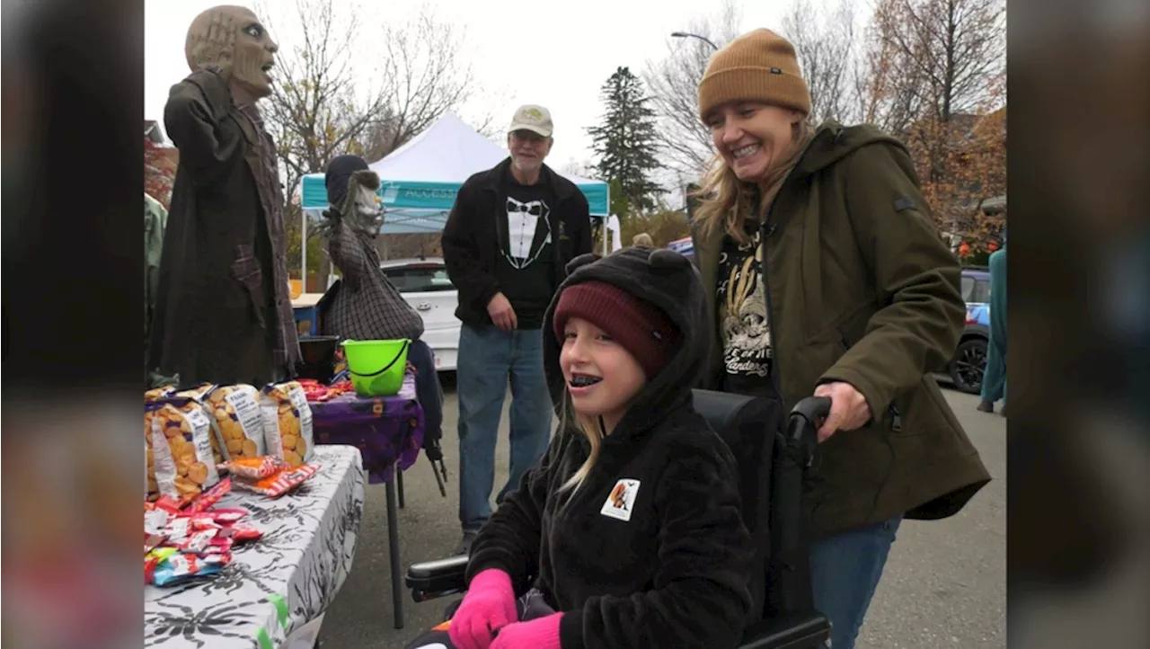 Accessible trick-or-treaters get an early start on Halloween in Hillhurst