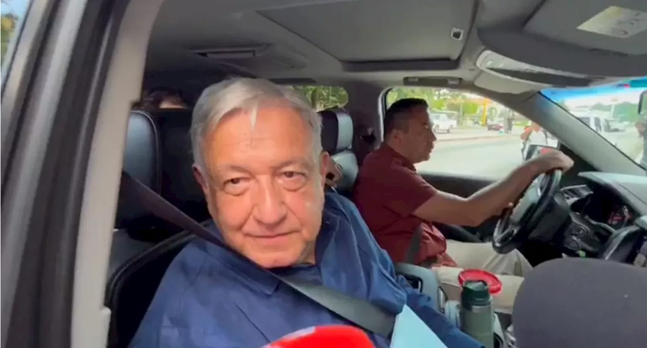 AMLO llega a Palenque, Chiapas, para encabezar cumbre sobre migración