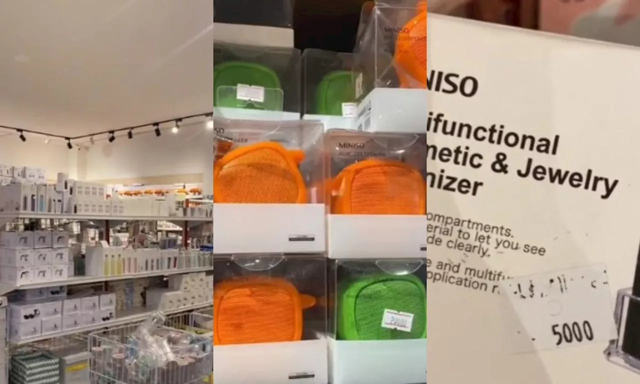 Tiktoker encontró outlet secreto con grandes descuentos en productos de Miniso