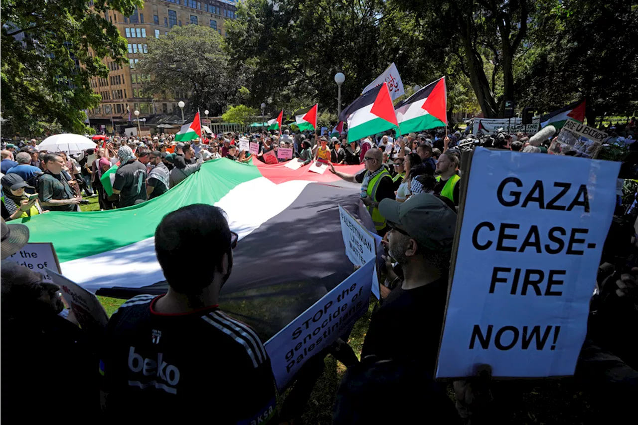 Thousands in Australia join pro-Palestinian march over Gaza