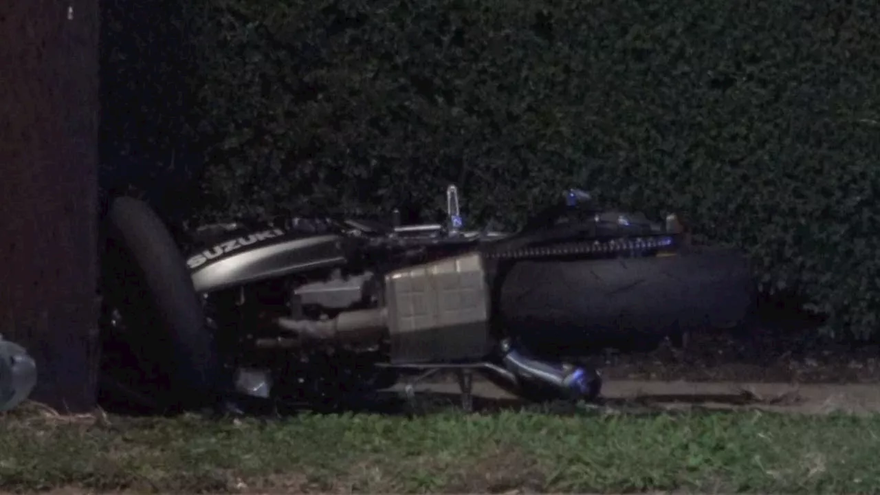 Motorcyclist fatally crashes into telephone pole in Memorial City