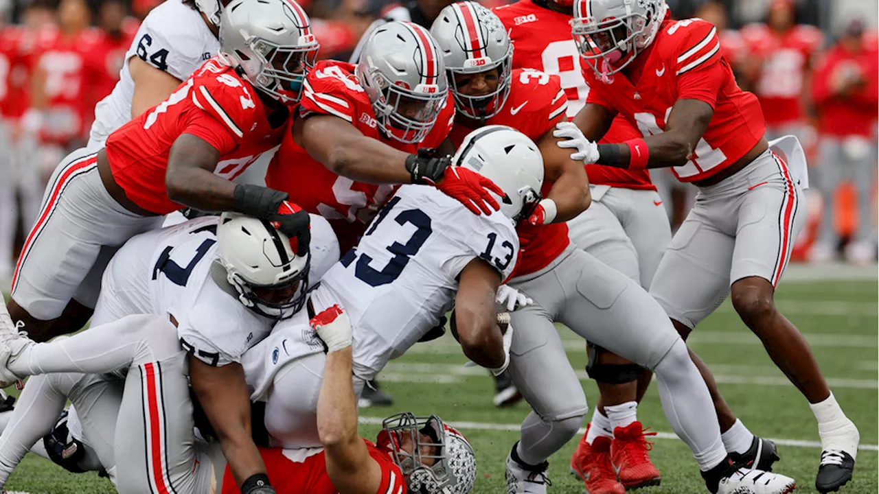 Harrison Jr. the difference as No. 3 Ohio State beats No. 7 Penn State 20-12 defensive struggle