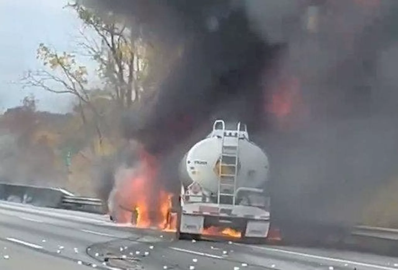 Devastating tanker fire shuts down major Pennsylvania highway: video