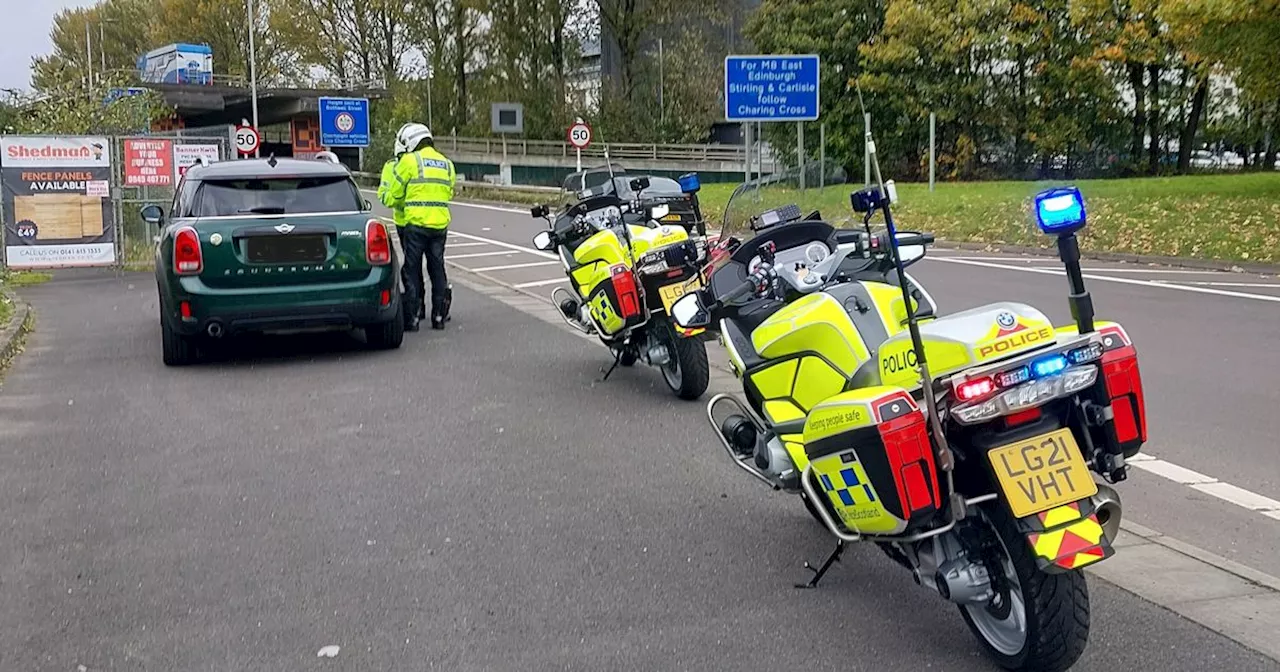 Glasgow motorist hit with £200 fine as police catch them on phone while driving