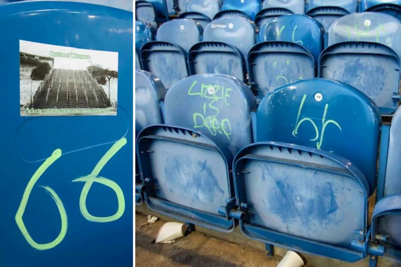 Rangers condemn vile Ibrox disaster graffiti left by Hibs fans