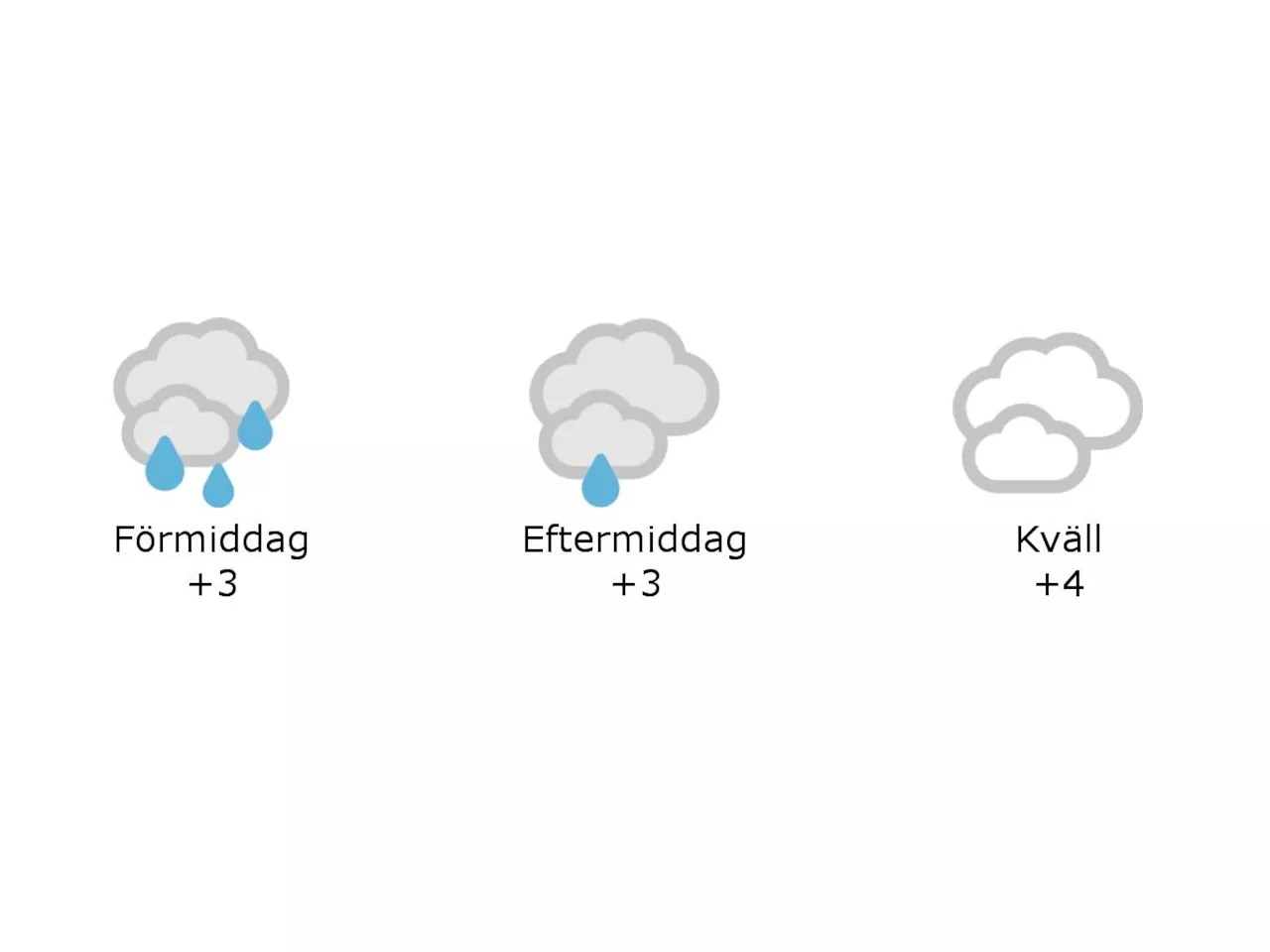 Mulet och regn och 3 grader i Hylte under förmiddagen