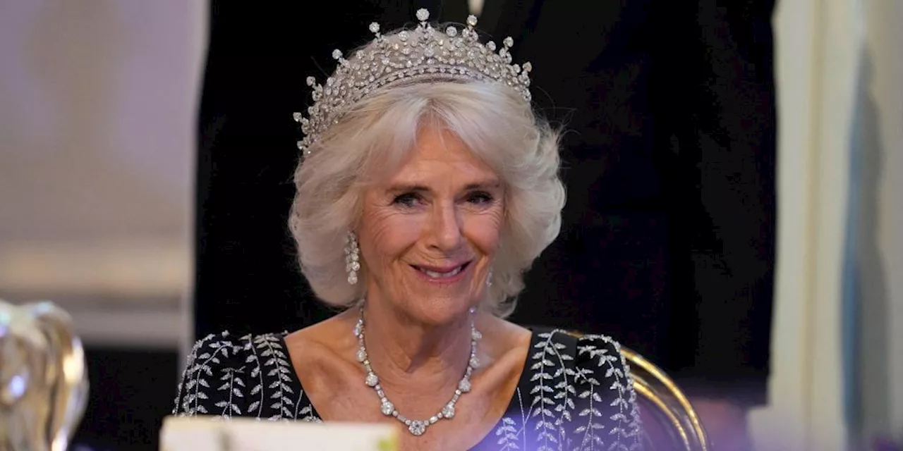 Queen Camilla Wears One of Queen Elizabeth’s Favorite Tiaras