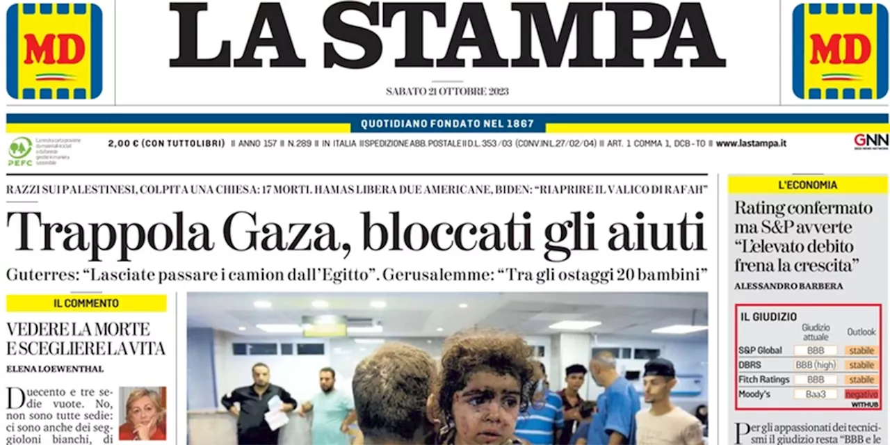 Le prime pagine di oggi