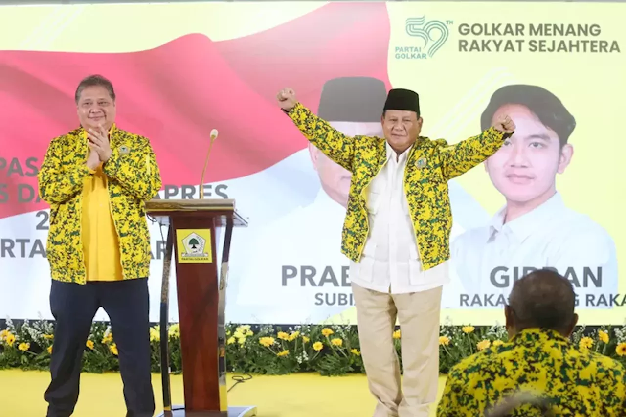 Golkar Usung Gibran Jadi Cawapres, Prabowo: Luar Biasa, Sangat Berjiwa Besar