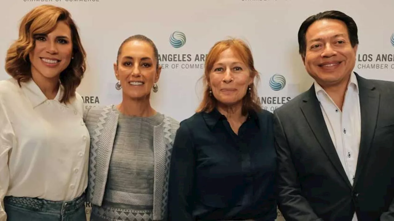 Claudia Sheinbaum se reúne con ONG's de mexicanos en Los Ángeles