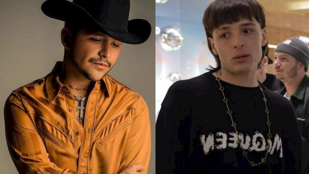 Peso Pluma y Christian Nodal comparten FOTO juntos ¿van a colaborar?