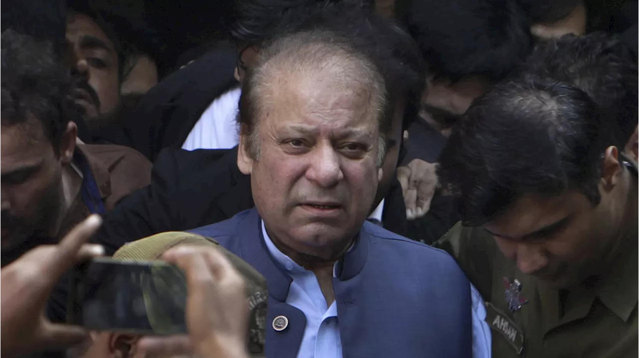 Former Pakistan prime minister Nawaz Sharif returns home ahead of vote