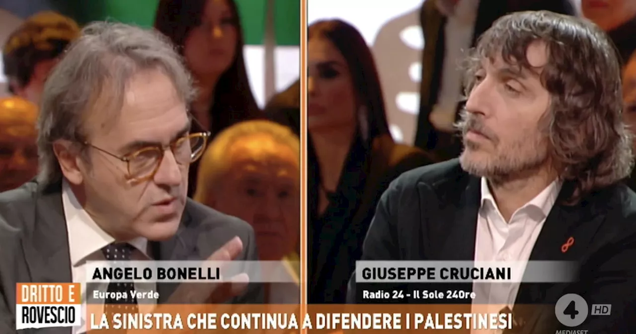 Giuseppe Cruciani travolte Bonelli: &#034;Tu e Fratoianni&#034;, che imbarazzo