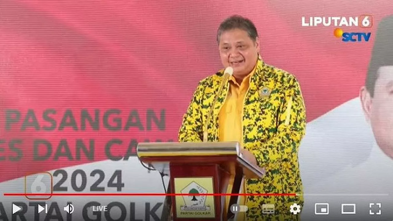 Dukung Gibran Jadi Cawapres Prabowo, Airlangga Sebut Golkar Jadi Partai Paling Banyak Lahirkan Pemimpin Muda