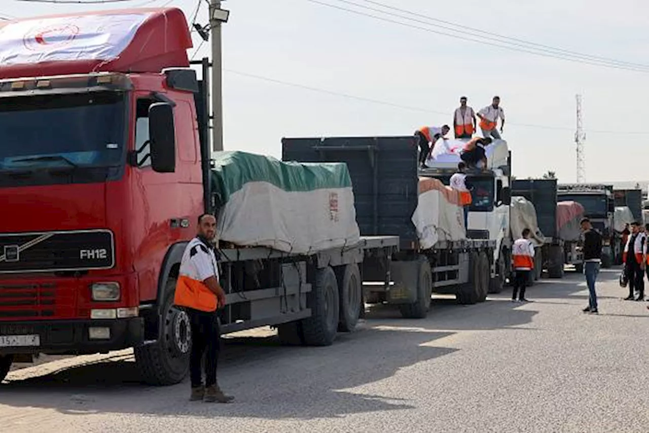 First relief convoy enters Gaza devastated by ‘nightmare’ war