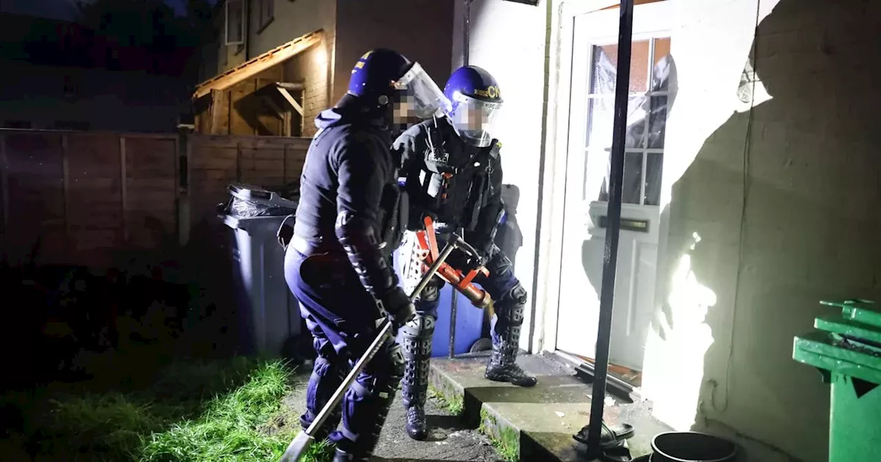 Cops storm homes in early morning raids as drugs operation gets underway