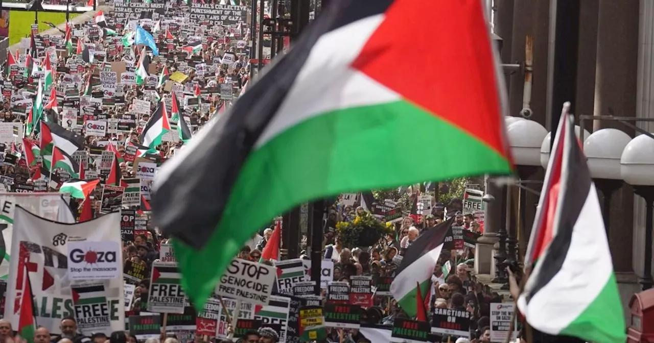 Over 100,000 gather for pro-Palestine marches in London