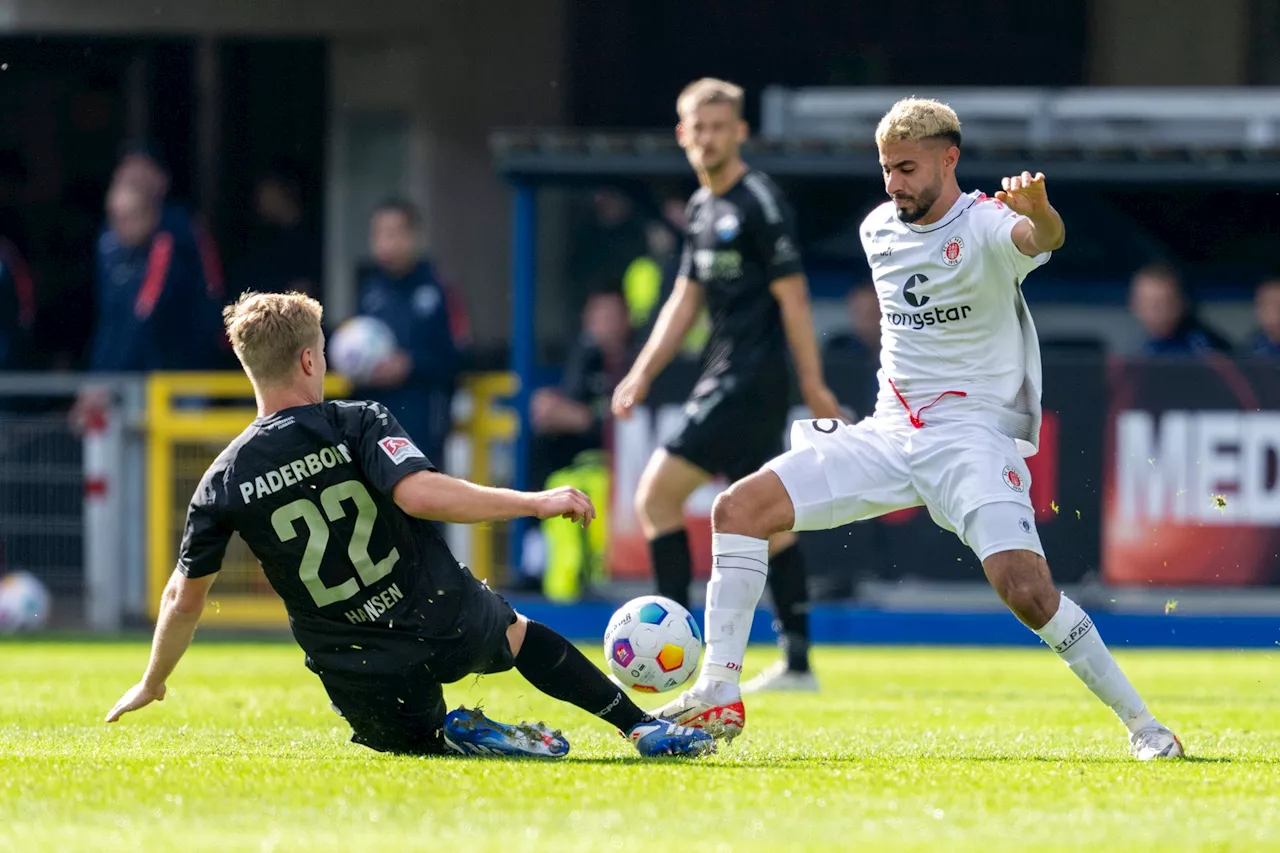 St. Pauli trotz 2:2 in Paderborn weiter Tabellenführer