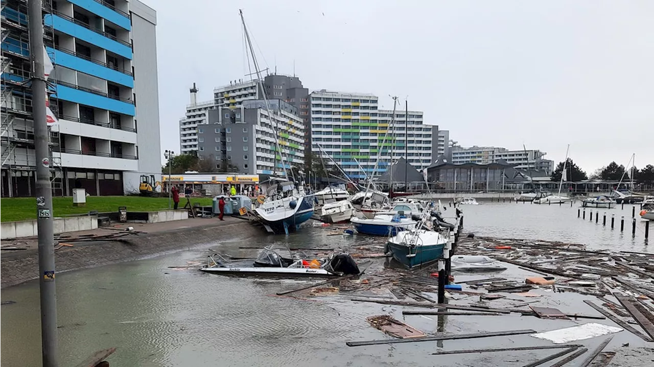 Die Wucht des Wassers - Bilder von der Sturmflut an der Ostsee