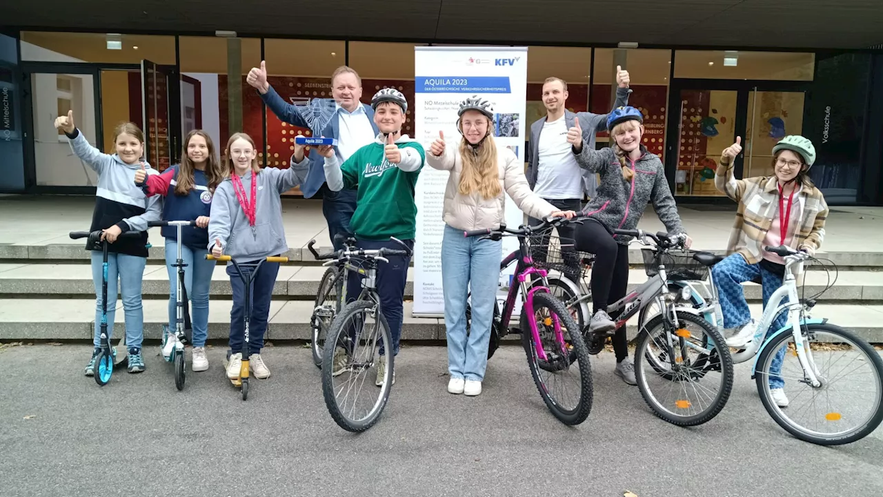 Mittelschule bekommt „Oscar“ der Verkehrssicherheit