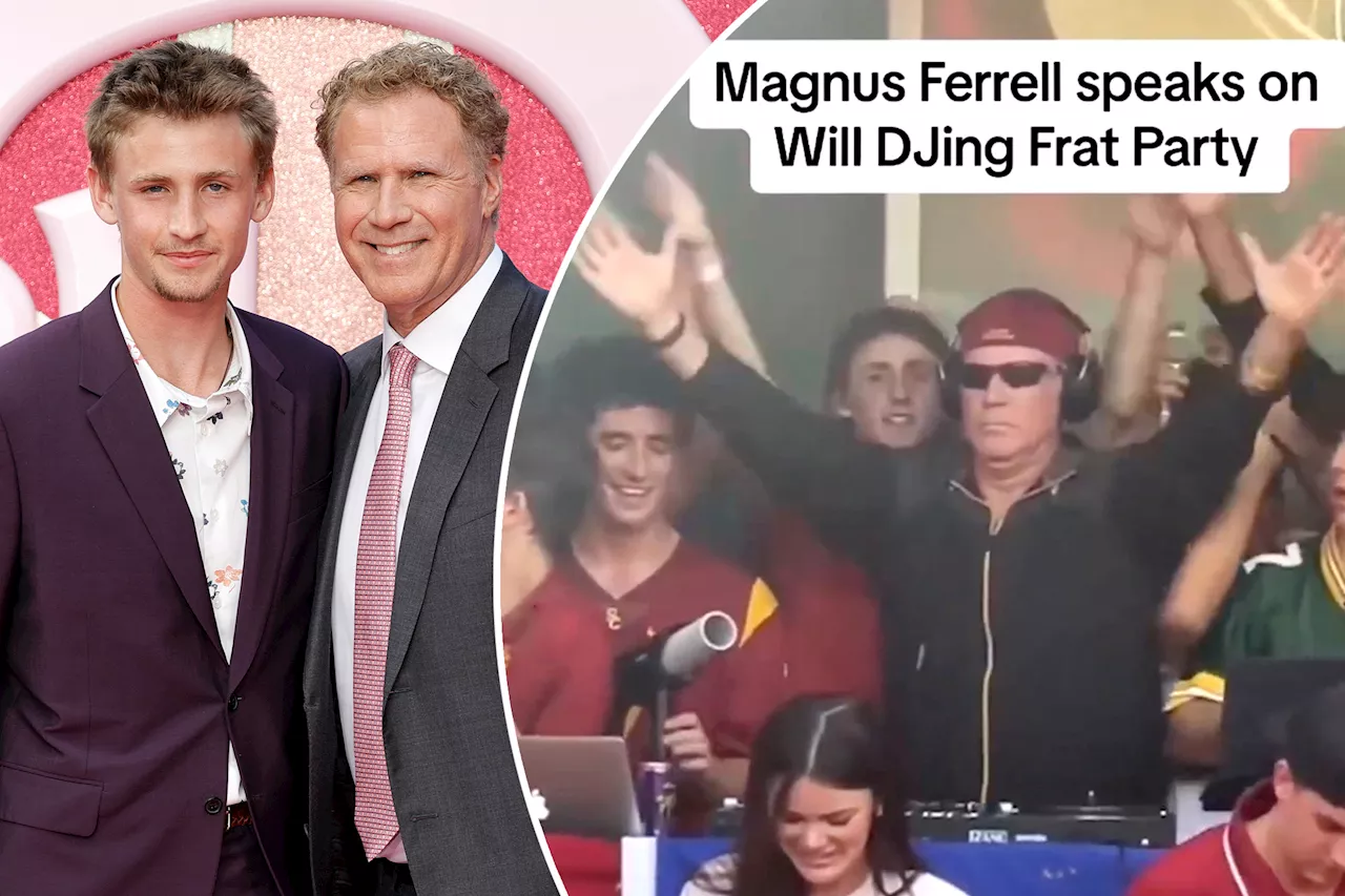 Will Ferrell's son raves over actor dad's viral DJ set at college frat party