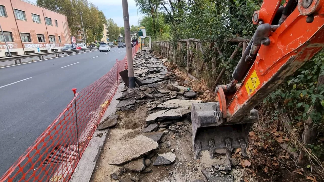 Roma nord si rifà il look: lavori all'ombra di Ponte Milvio