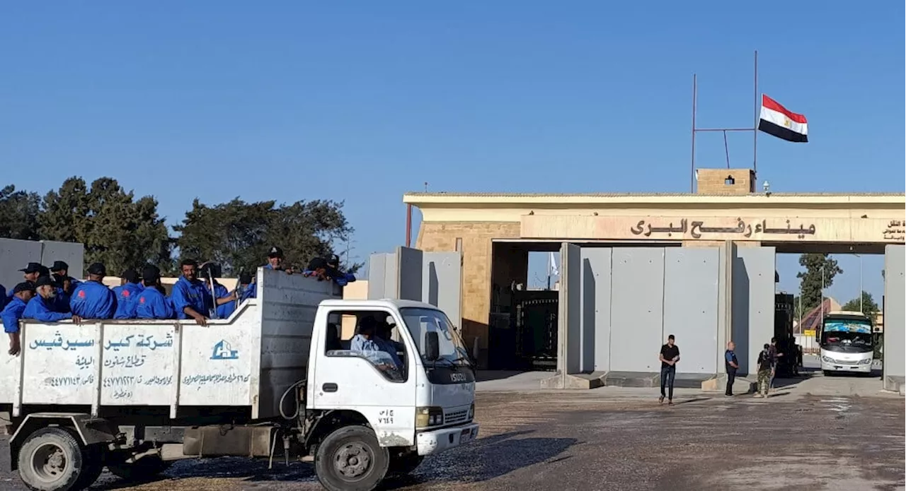 First aid trucks enter Gaza Strip as supplies begins from Egypt’s Rafah crossing