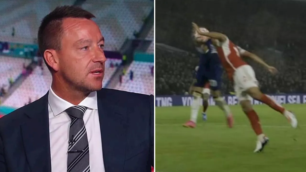 John Terry calls divisive Arsenal penalty 'harsh' as Cole Palmer puts Blues ahead at half time