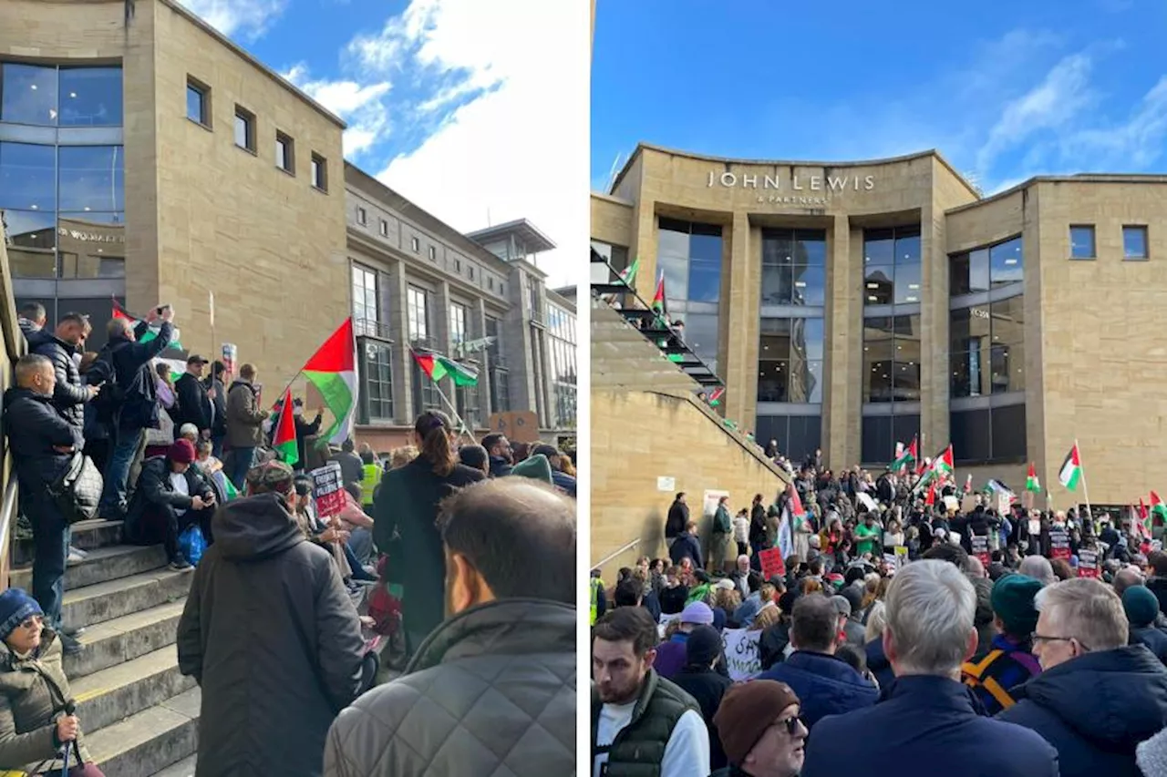 Pro-Palestine march: Hundreds gather in Glasgow as aid enters Gaza