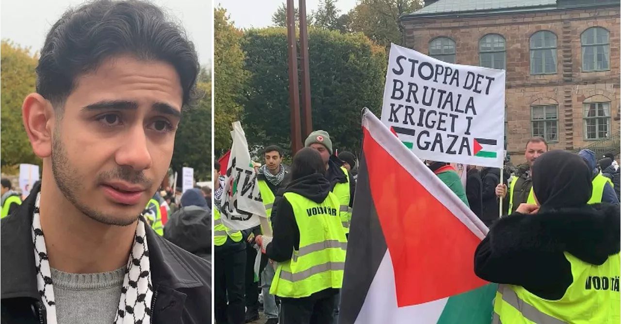 Demonstration för Gaza i Jönköping: ”Vi vill visa solidaritet med folket”