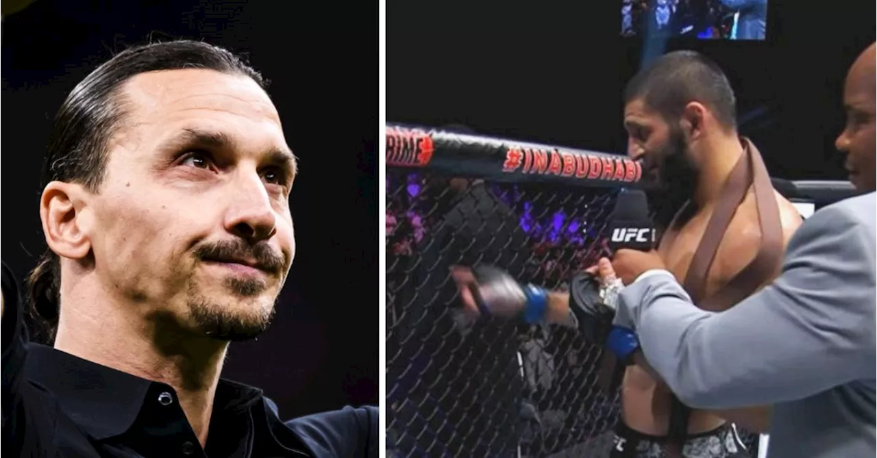 MMA: Här vänder sig Khamzat Chimaev mot Zlatan