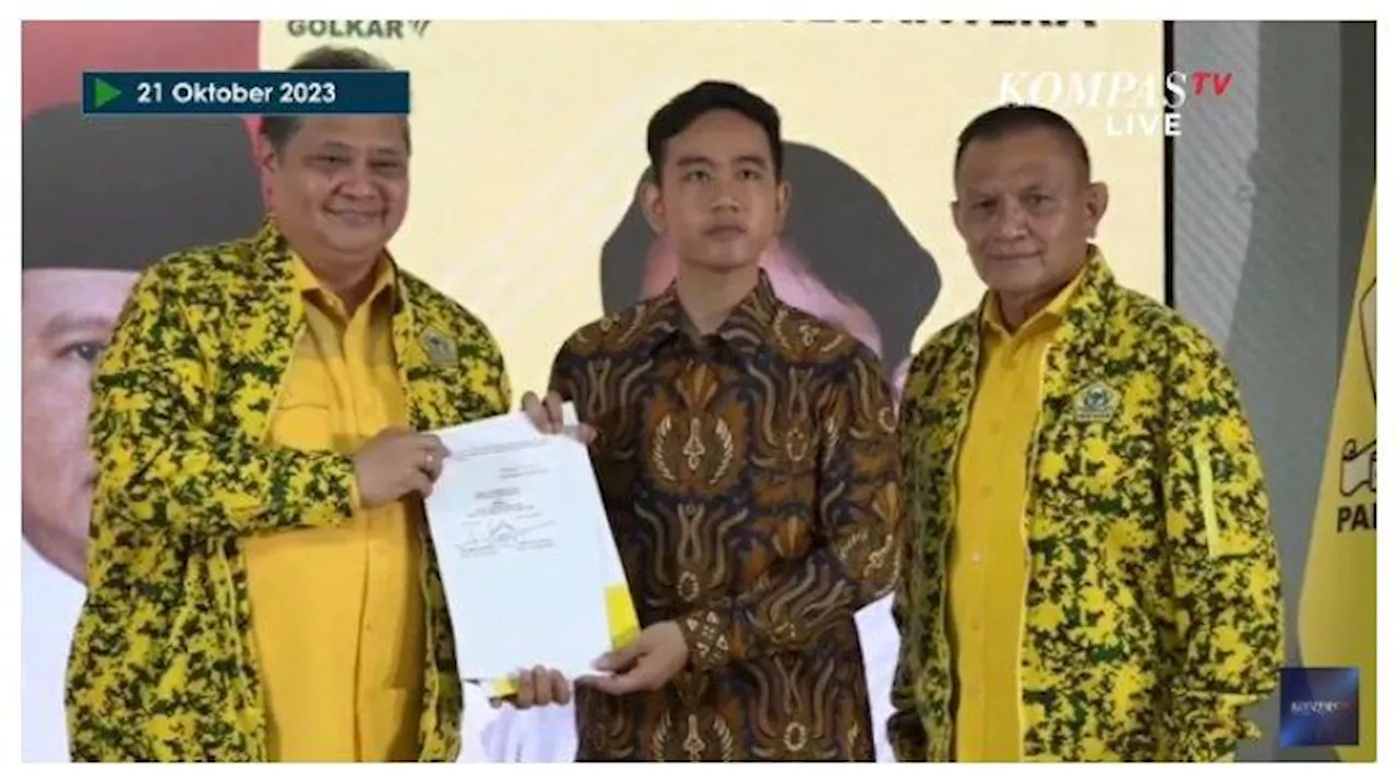 Gibran Terima Surat Keputusan Golkar dan Beri Apresiasi: Akan Kami Tindaklanjuti Bersama Pak Prabowo