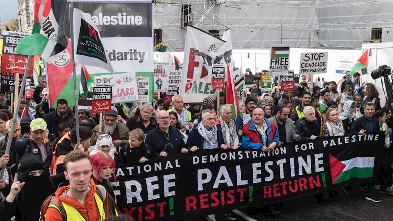 'From river to sea': Thousands attend latest pro-Palestine rally in London