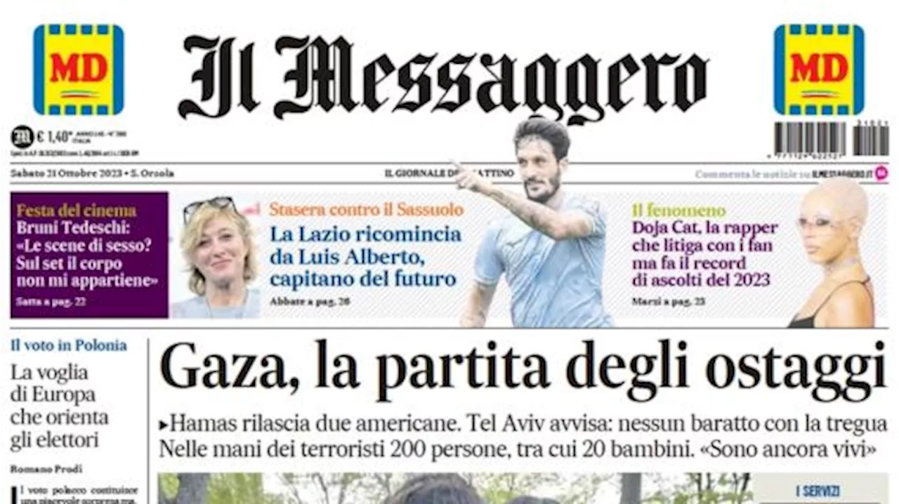 Il Messaggero: 'La Lazio ricomincia da Luis Alberto, capitano del futuro: ora è la certezza'