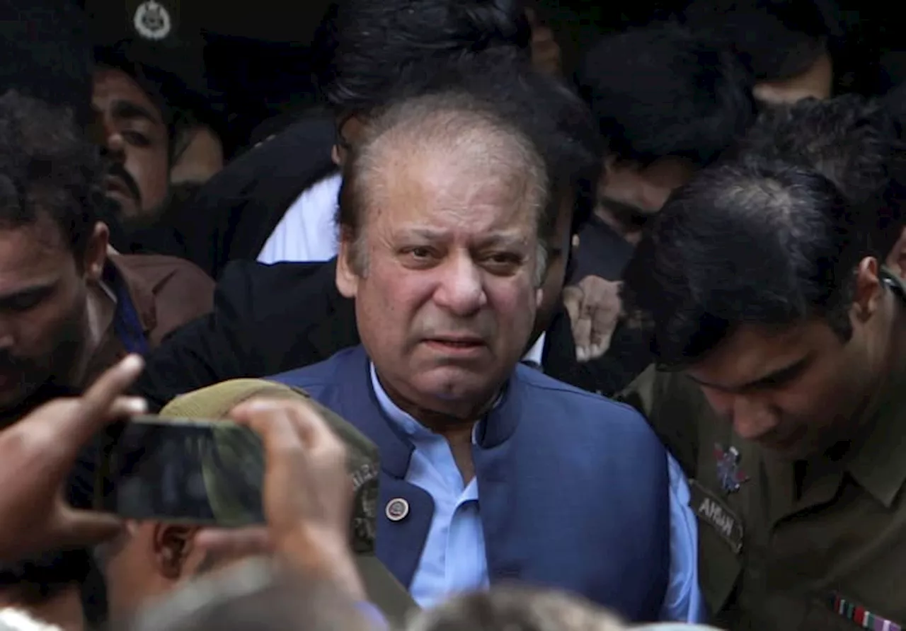 Pakistan's thrice-elected, self-exiled former Prime Minister Nawaz Sharif returns home ahead of vote