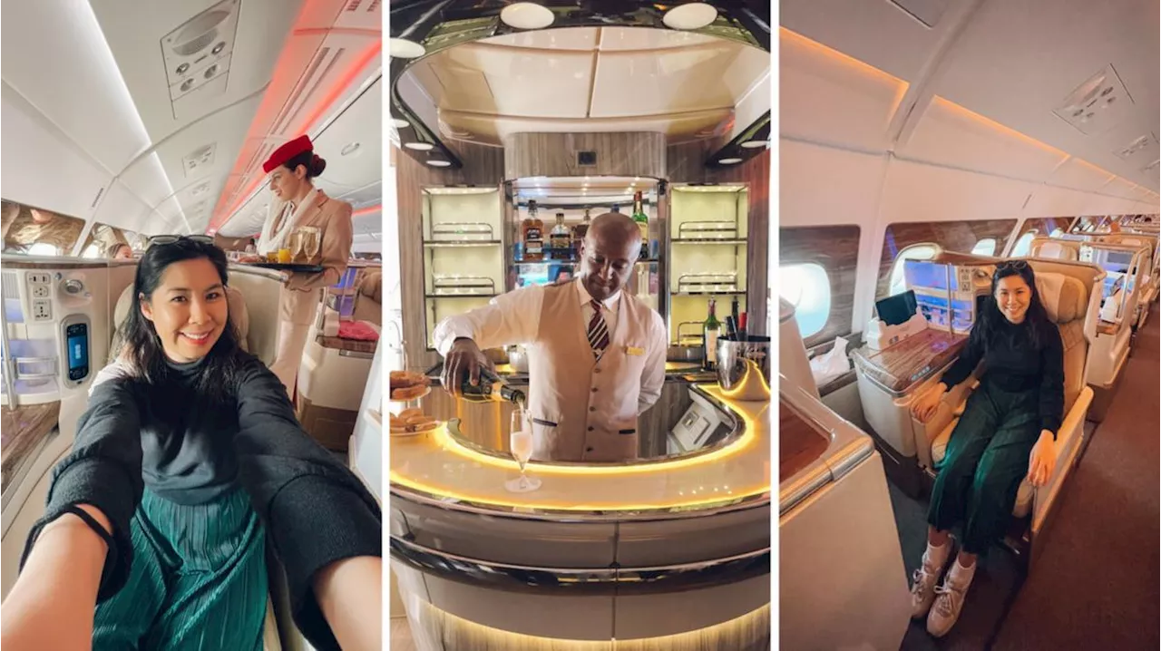 What does flying Emirates A380 business class give you? 7NEWS explores luxurious cabin from Christchurch to Sydney