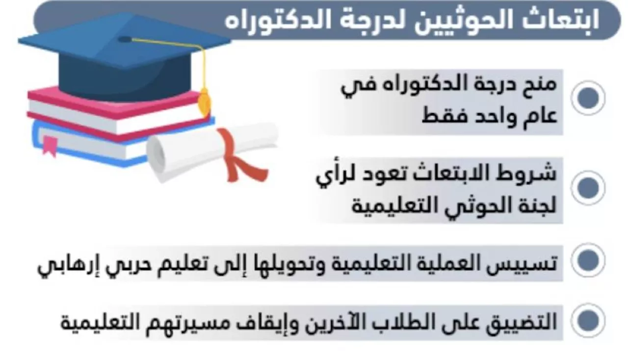 جامعة صنعاء تمنح الدكتوراه في عام لأتباع الحوثي