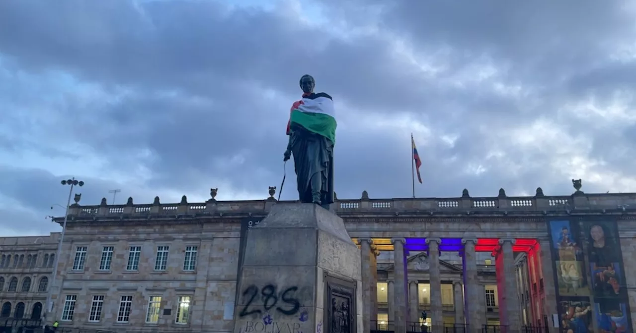 Manifestaciones en apoyo a Palestina en Bogotá se desarrollaron de manera pacífica