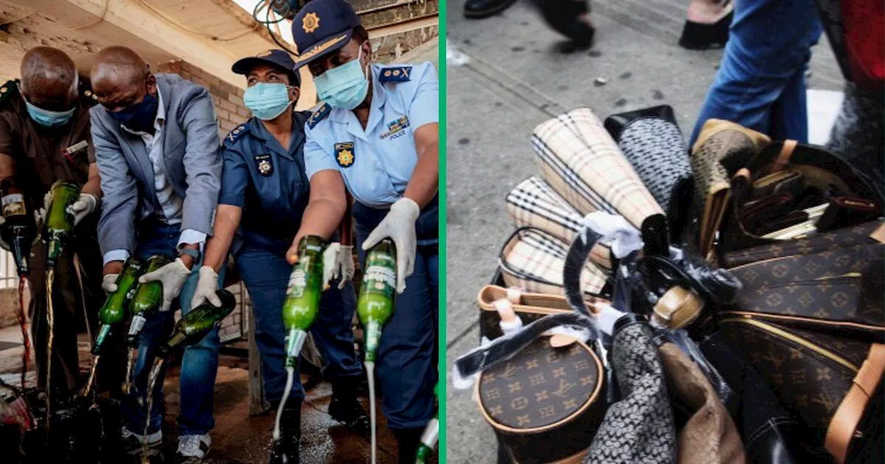 R3 Billion Worth of Counterfeit Products Burned by SAPS, Fake Booze and Cigarettes Flood SA Market