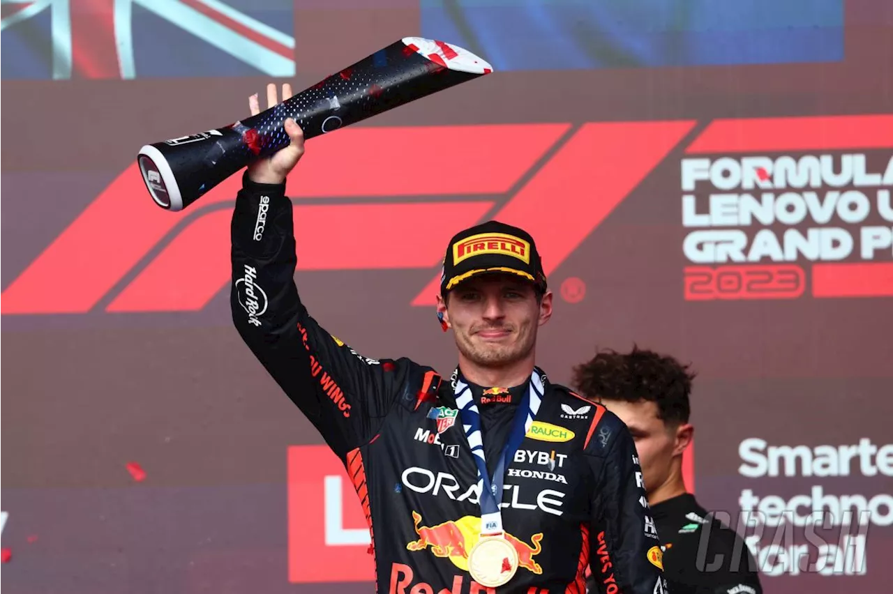 Verstappen booed loudly on US GP podium as Perez's name chanted