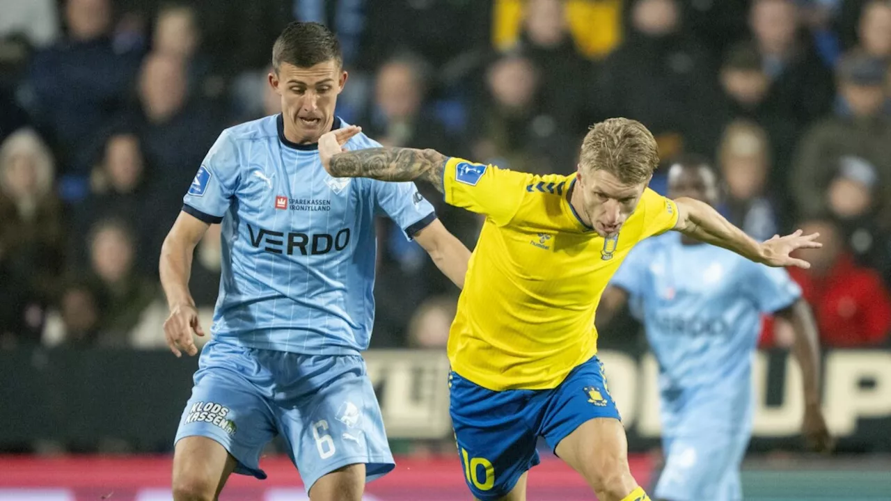 Brøndby snubler og misser mulighed for førstepladsen: Se weekendens mål her