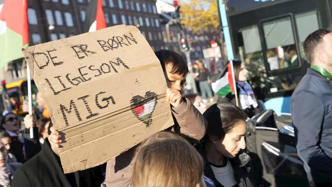 Stor støttedemonstration for palæstinensere er i gang i København