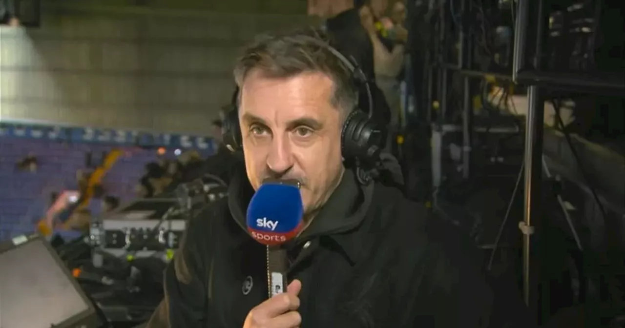 Gary Neville makes 'lucky' Liverpool claim in critical Everton derby verdict