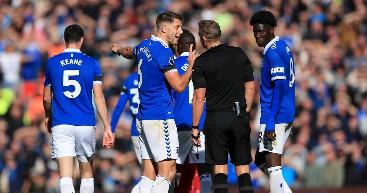 James Tarkowski asks 'consistency' question after Craig Pawson Everton howler