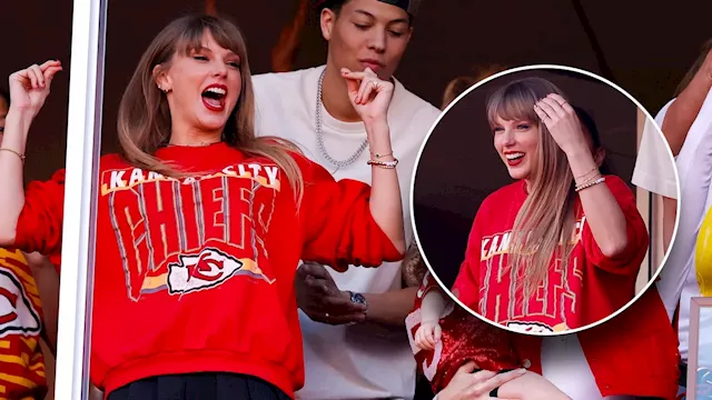 Taylor Swift adorably wears '87' bracelet at Travis Kelce's Kansas City  Chiefs game