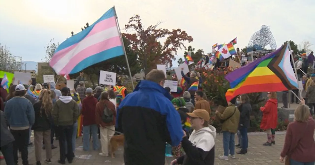 Protests over sexual orientation and gender identity school program clash in Kelowna