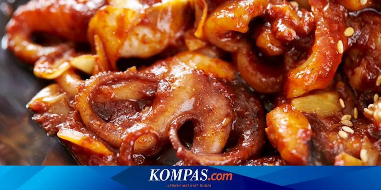 Resep Baby Octopus Panggang Pedas, Hasilnya Tidak Alot