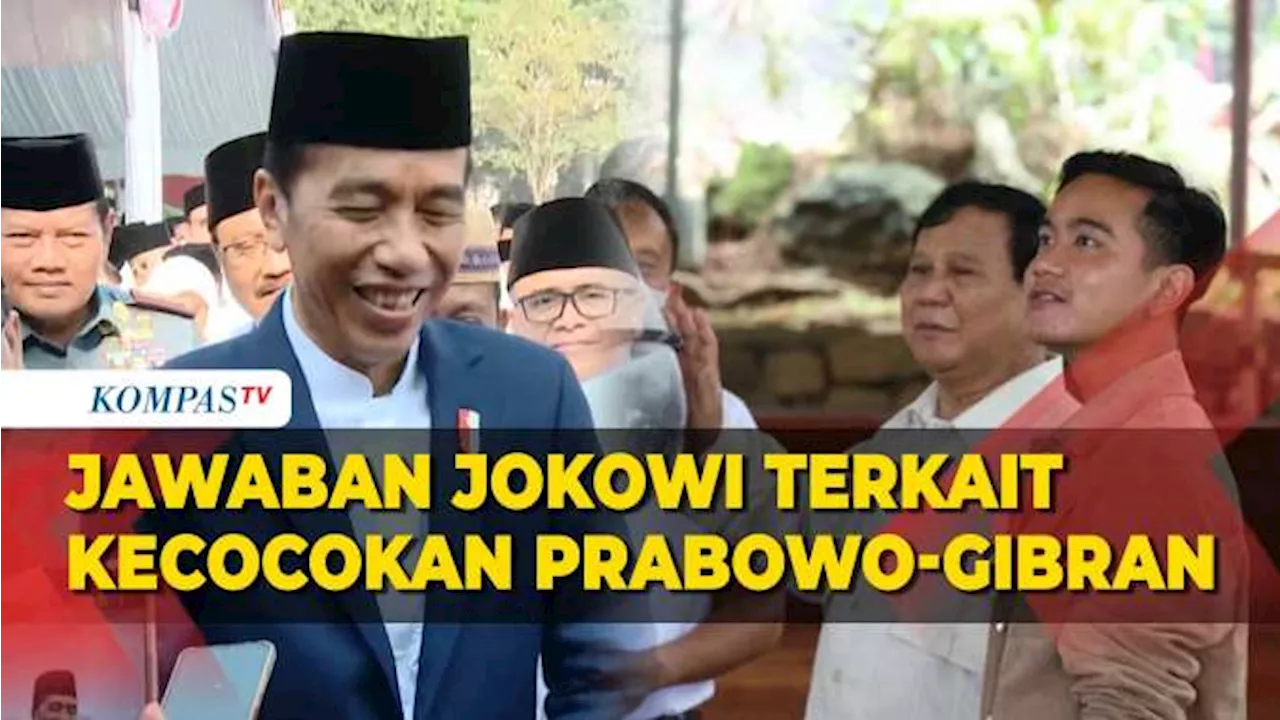 Jawaban Jokowi Ditanya soal Kecocokan Duet Prabowo dan Gibran di Pilpres 2024