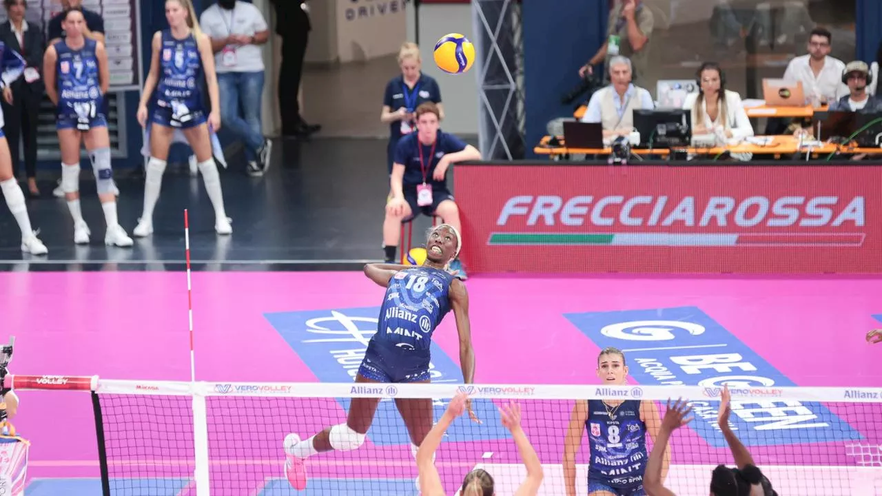 Volley femminile: Egonu stellare, Milano affonda Scandicci al tie break